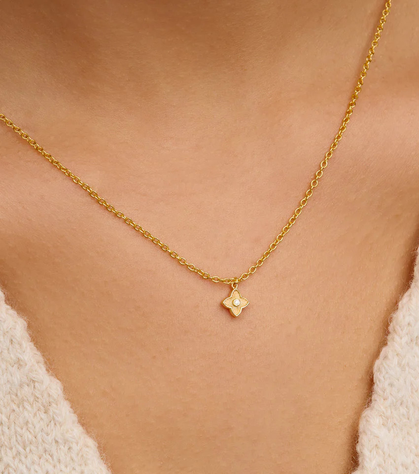 Fine Single Charm Necklace (Gold) | Abbott Lyon