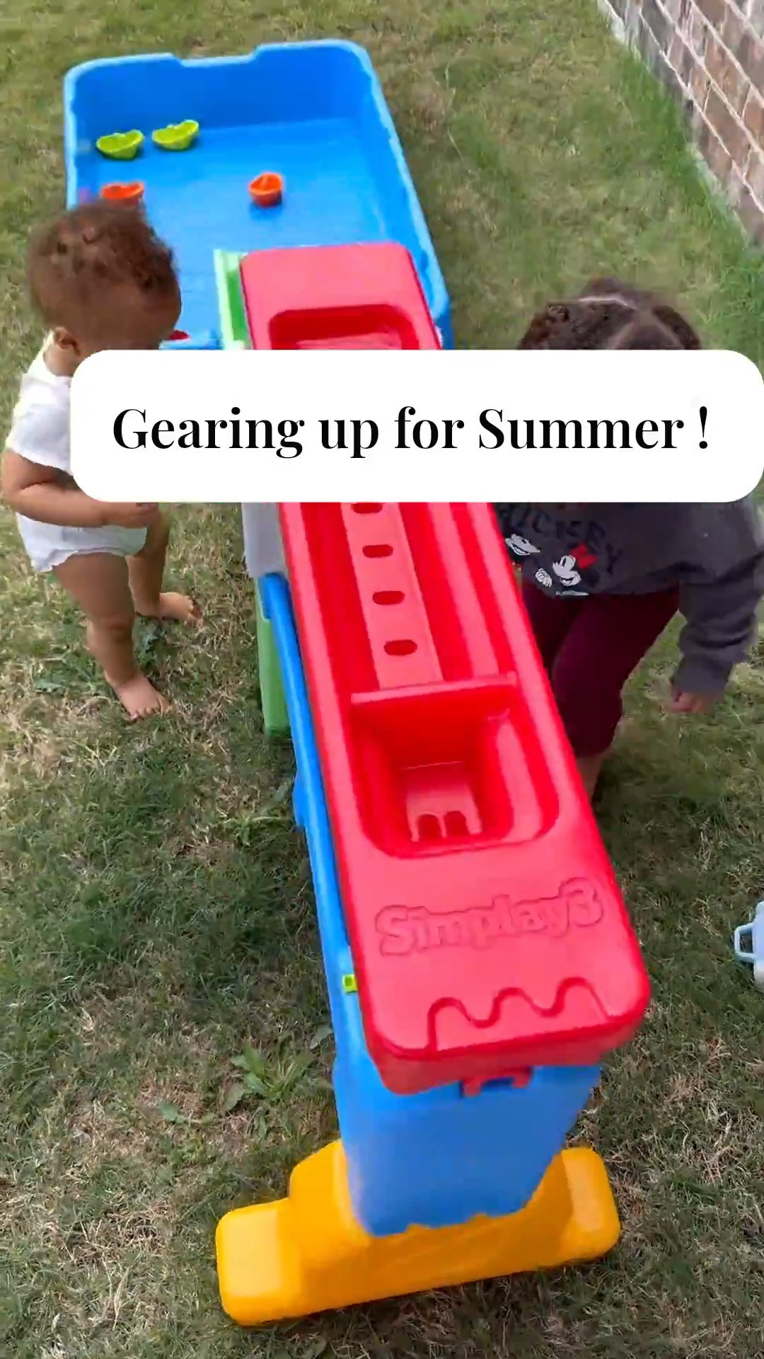 We are gearing up for summer, and so should you! This water place at by Simplay is already a huge hit with the girls. They spent a large portion of the day outside playing with it bringing in every water toy they could find. It’s on sale right now on Amazon and it’s one of the few gifts that would be available next day shipping. Just in time for Easter 🐣 ￼

#LTKActive #LTKKids #LTKmomlife