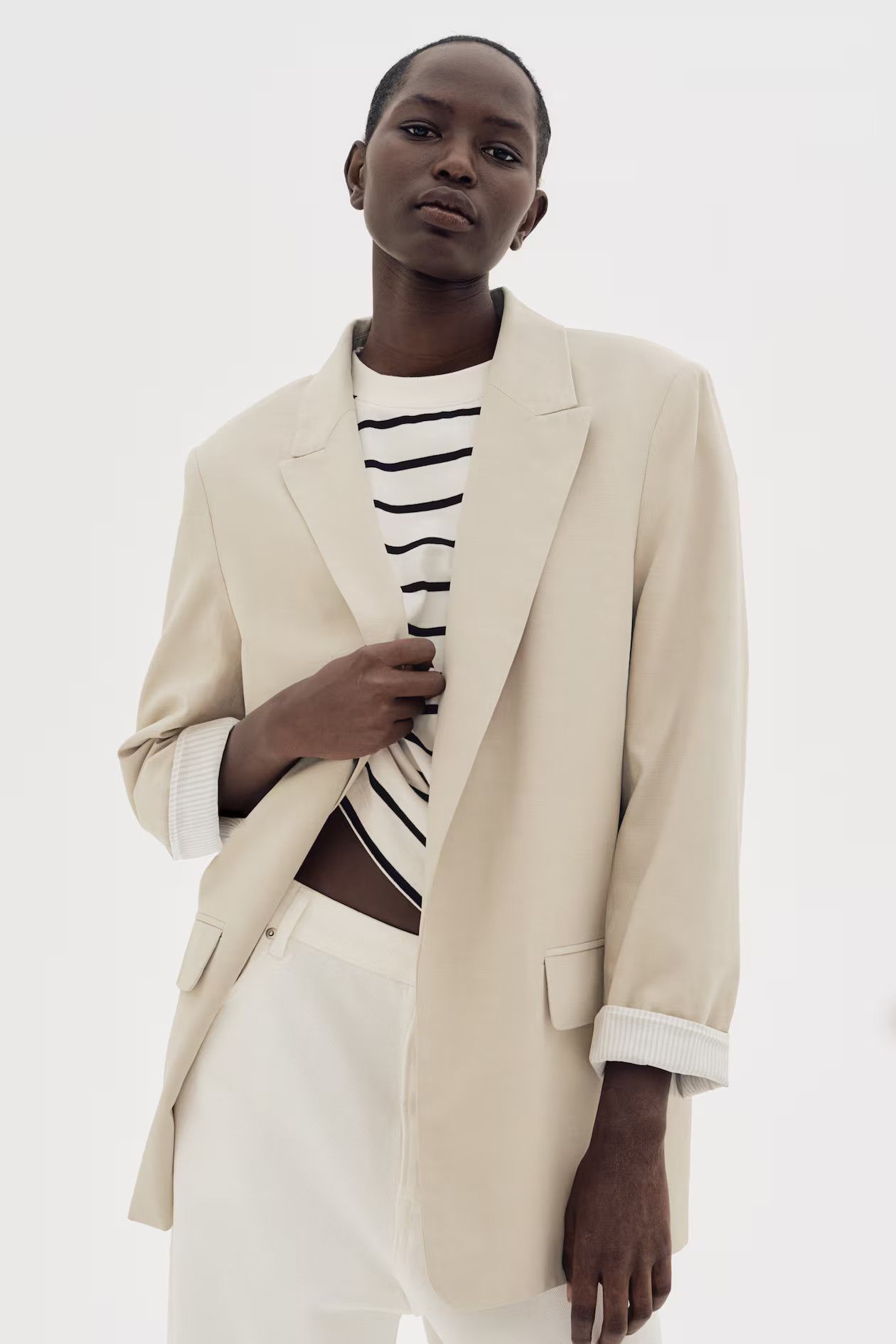 Lyocell-blend blazer | H&M (UK, MY, IN, SG, PH, TW, HK)