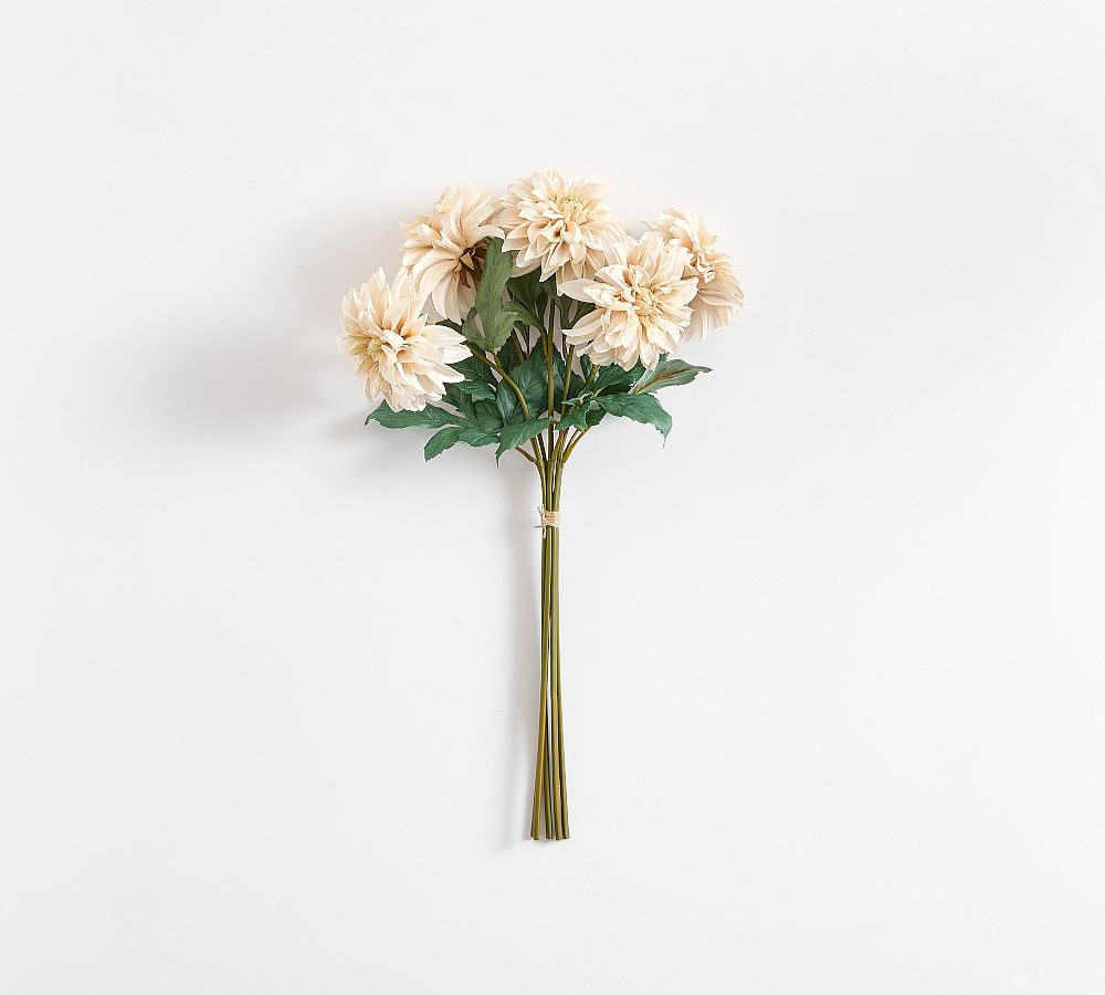 Faux Cream Dahlia Bundle | Pottery Barn (US)