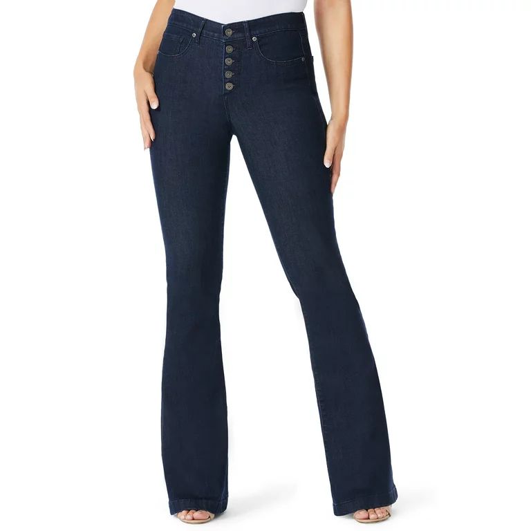 Sofia Jeans Women's Melisa Flare High Rise Jeans - Walmart.com | Walmart (US)