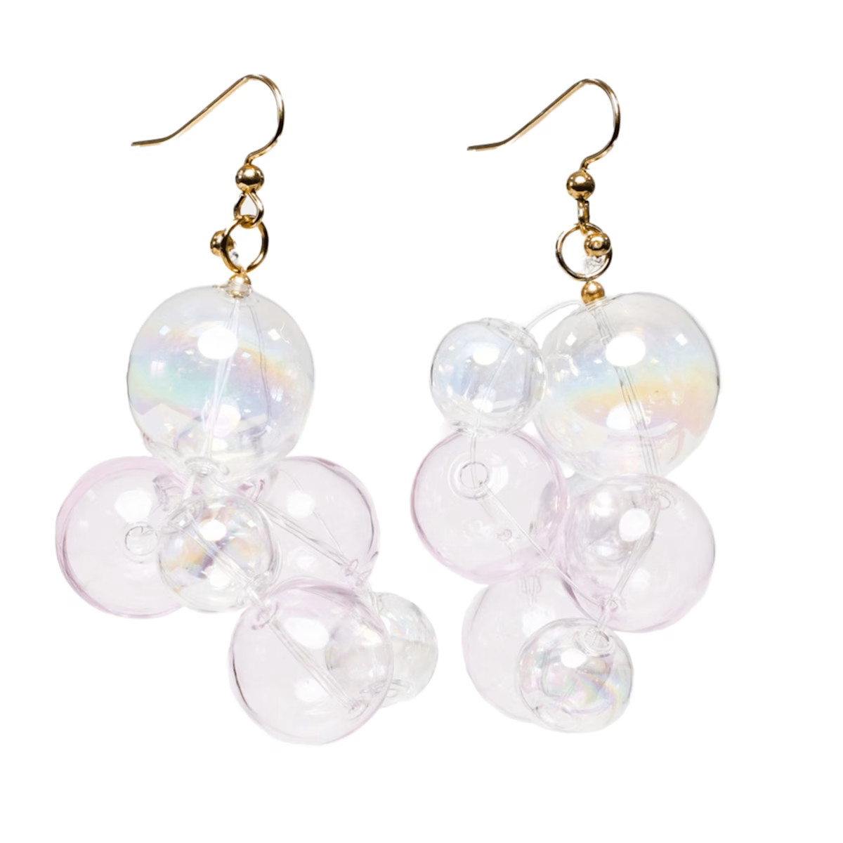 Original Pink Bubble Earrings | Wolf & Badger (US)