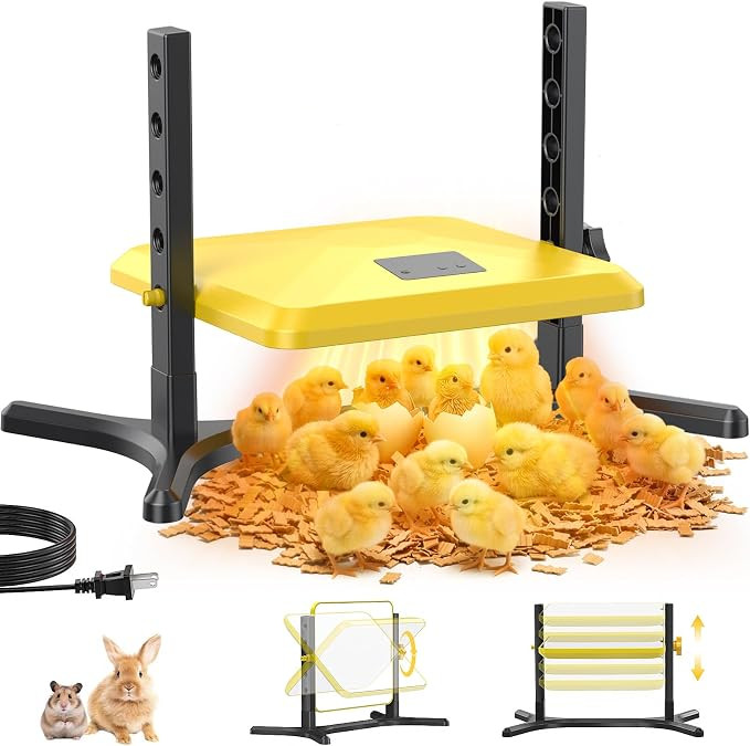 Smart Chick Brooder Plate - Energy Efficient Chick Heat Plate with Adjustable Height and Angle, 5... | Amazon (US)