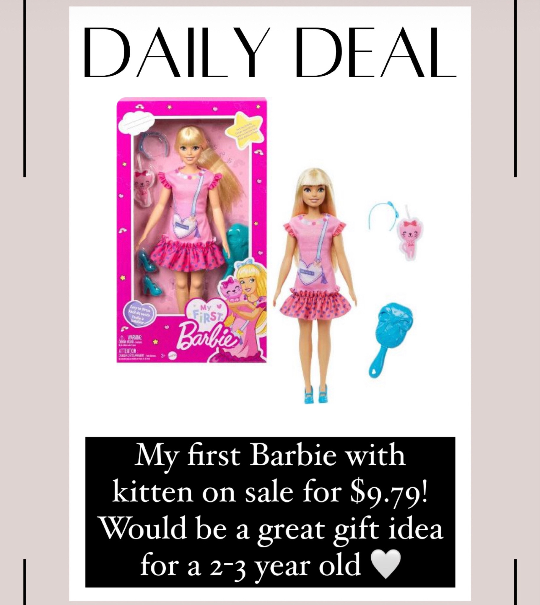 My First Barbie With Kitten : Target