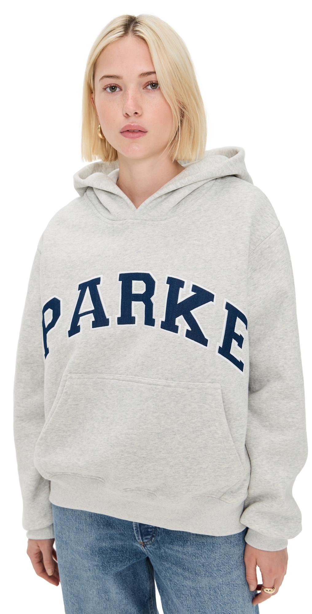 PARKE Varsity Hoodie Grey XXL | Shopbop