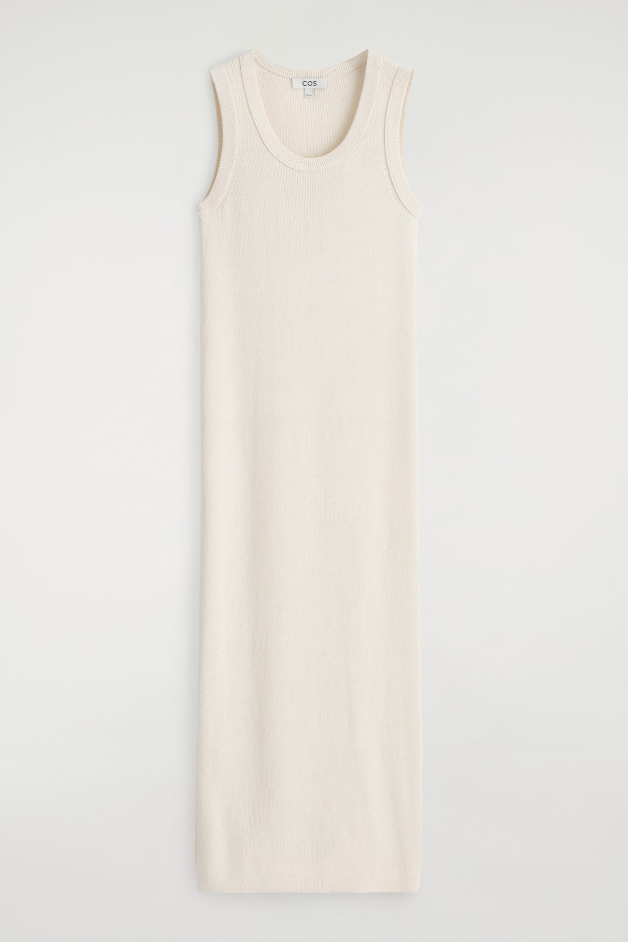 COTTON-SILK TANK DRESS - IVORY | COS | COS UK