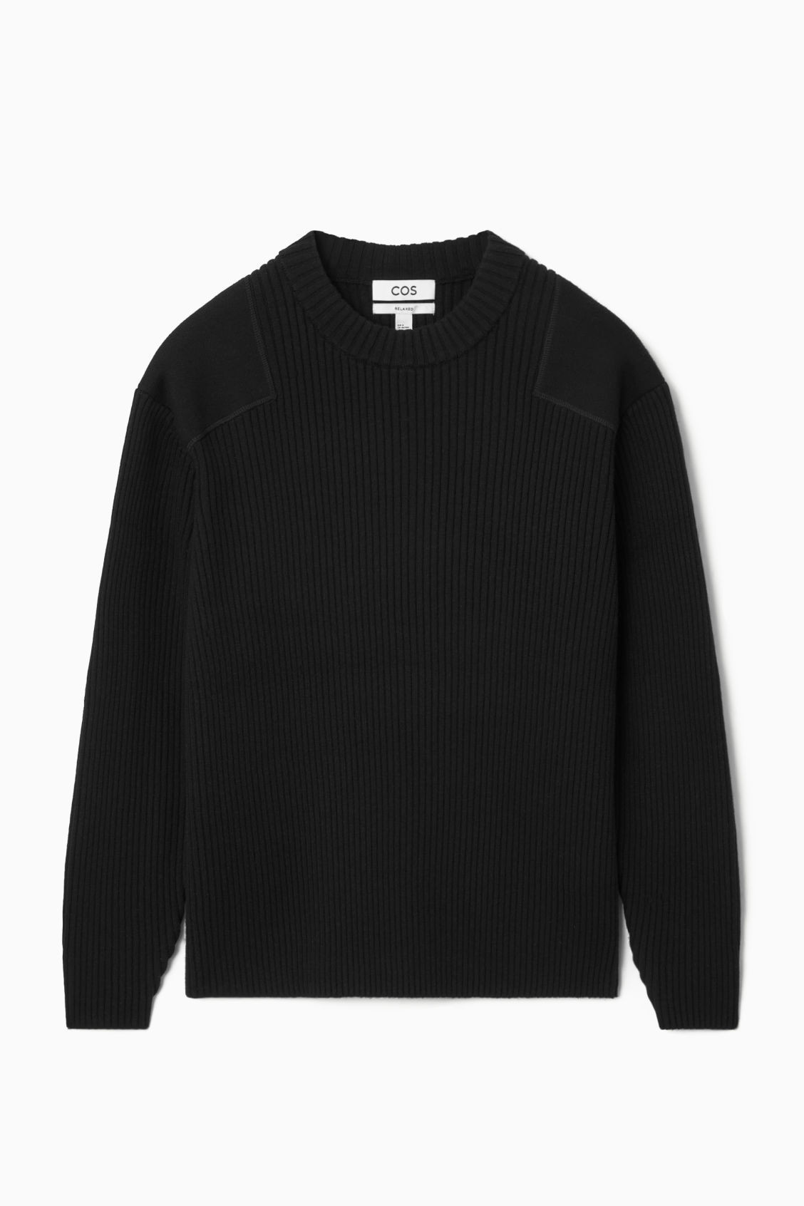 PATCH-DETAIL WOOL-BLEND SWEATER | COS (US)