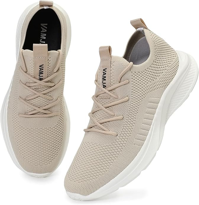 Amazon.com | VAMJAM Men's Running Shoes Fashion Sneakers - Lightweight Breathable Flying Knitting... | Amazon (US)