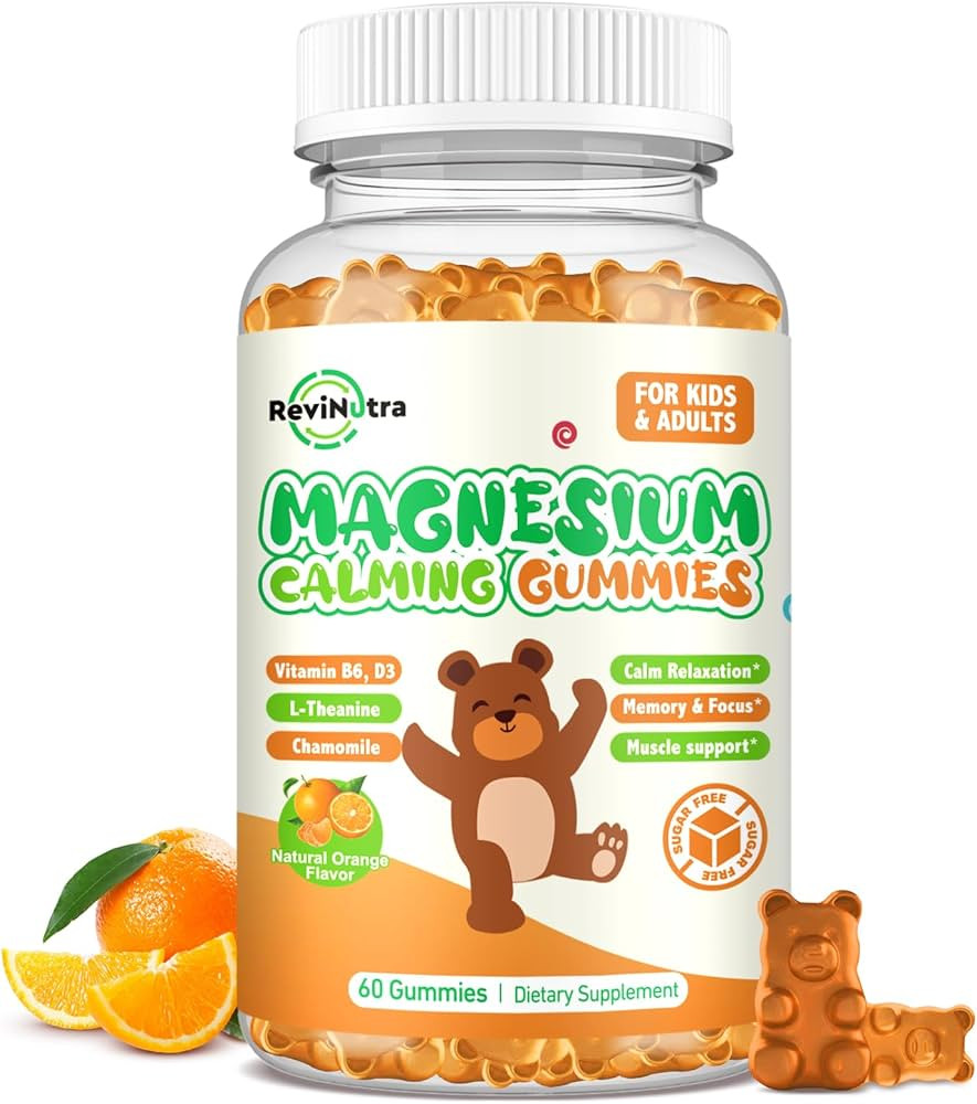 Magnesium Gummies for Kids - Magnesium Glycinate, L-Threonate Supplement with L-Theanine, Vitamin... | Amazon (US)