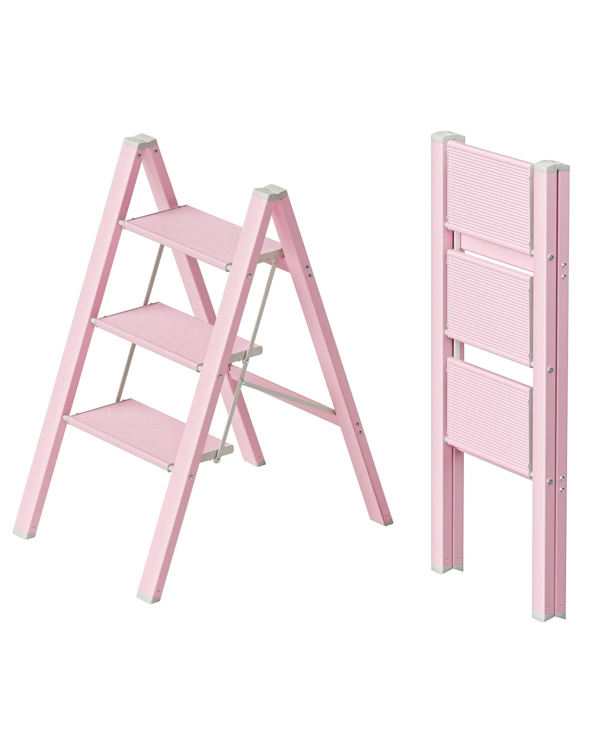 Culaccino 3 Step Ladder Aluminum Lightweight Folding Stool Wide Anti-Slip Pedal 330 Lbs Capacity ... | Walmart (US)