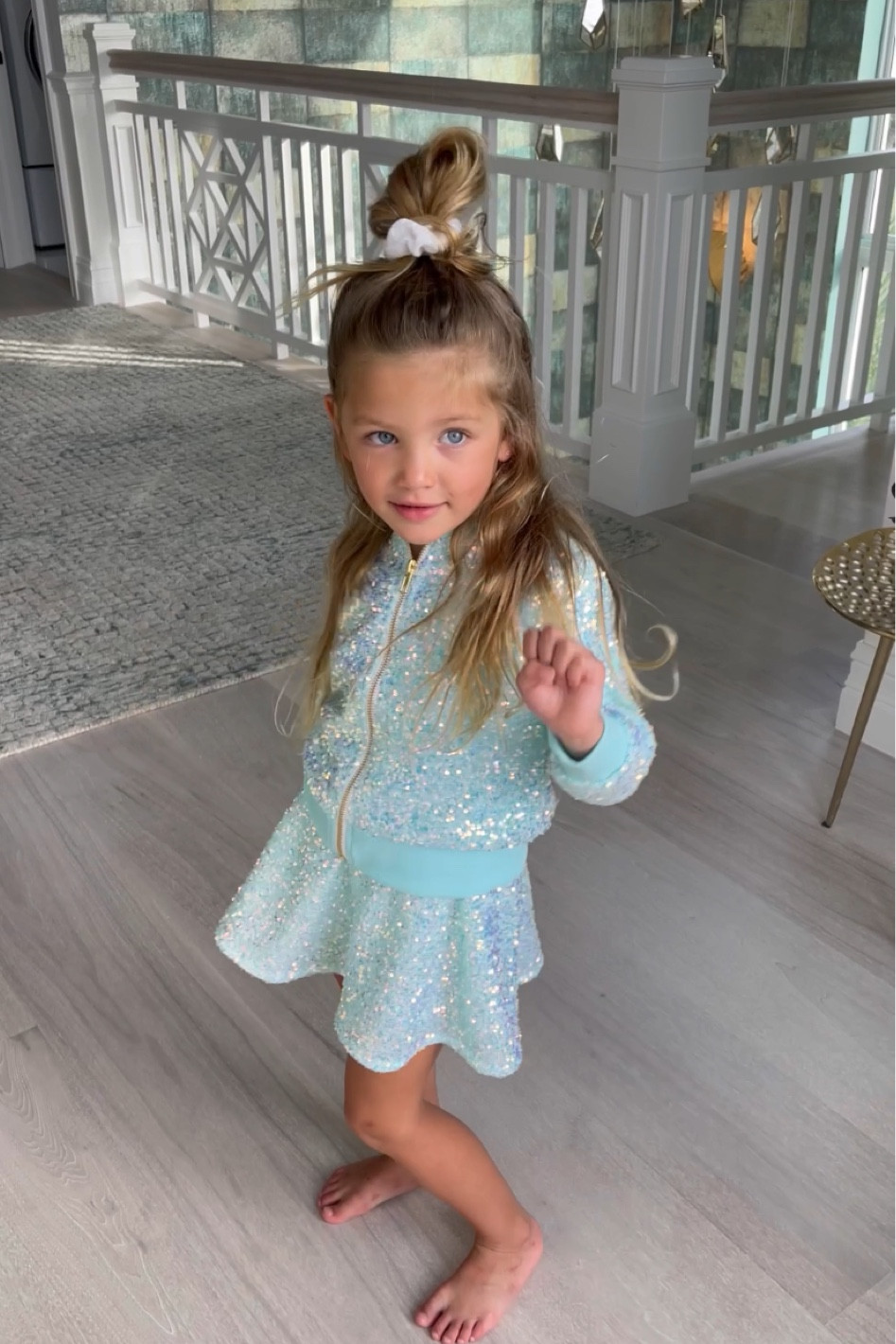 Navy girl dancing around in her favorite Blue Sequin set from Mila + Rose 🦋 

blue outfit l kids outfit 

#LTKkids