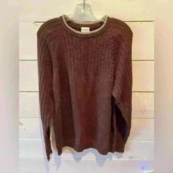 Columbia sportswear men’s sweater size large, brown, pullover crewneck, EUC | Poshmark