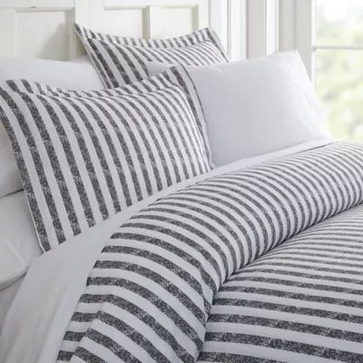 Rugged Stripes 3-Piece Duvet Cover Set | Bed Bath & Beyond | Bed Bath & Beyond