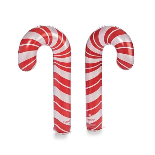 FUNBOY Oversized Inflatable Light-up Holiday Candy Canes with Remote-Control LED Lights (Set of 2) – Christmas Decorations | Amazon (US)
