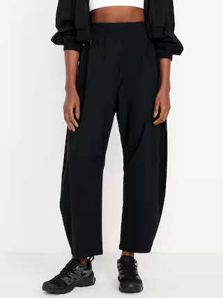High-Waisted SleekTech Barrel Ankle Pants | Old Navy (US)