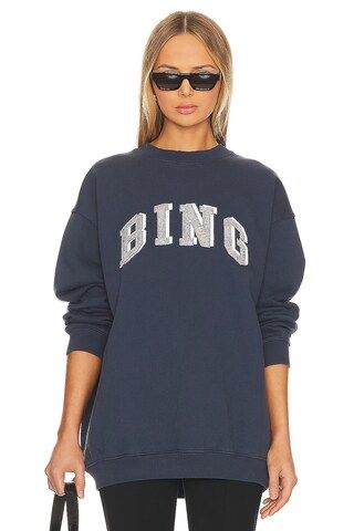 ANINE BING Tyler Bing Sweatshirt in Navy from Revolve.com | Revolve Clothing (Global)