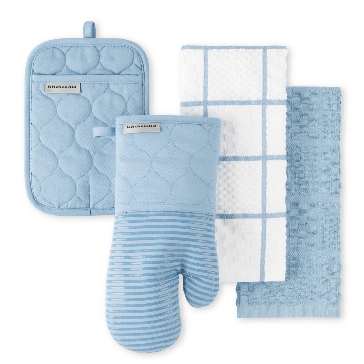 KitchenAid Onion Quilt Kitchen Towel, Oven Mitt & Potholder Set 4-Pack | Wayfair North America