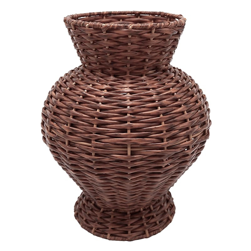 Rattan Vase, 9" | At Home