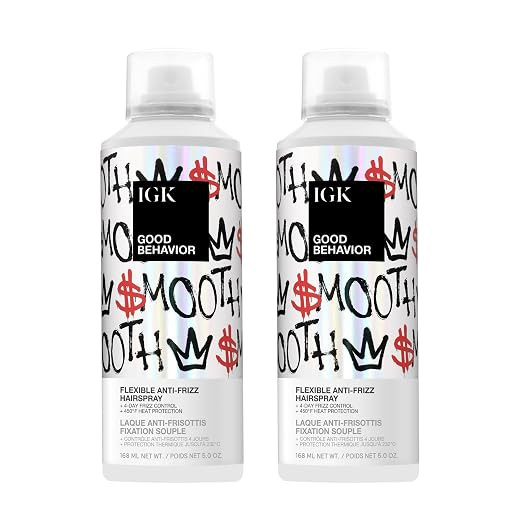 IGK Good Behavior Flexible Hairspray 2 pack – Medium Hold Hairspray with 4-Day Frizz Control & ... | Amazon (US)