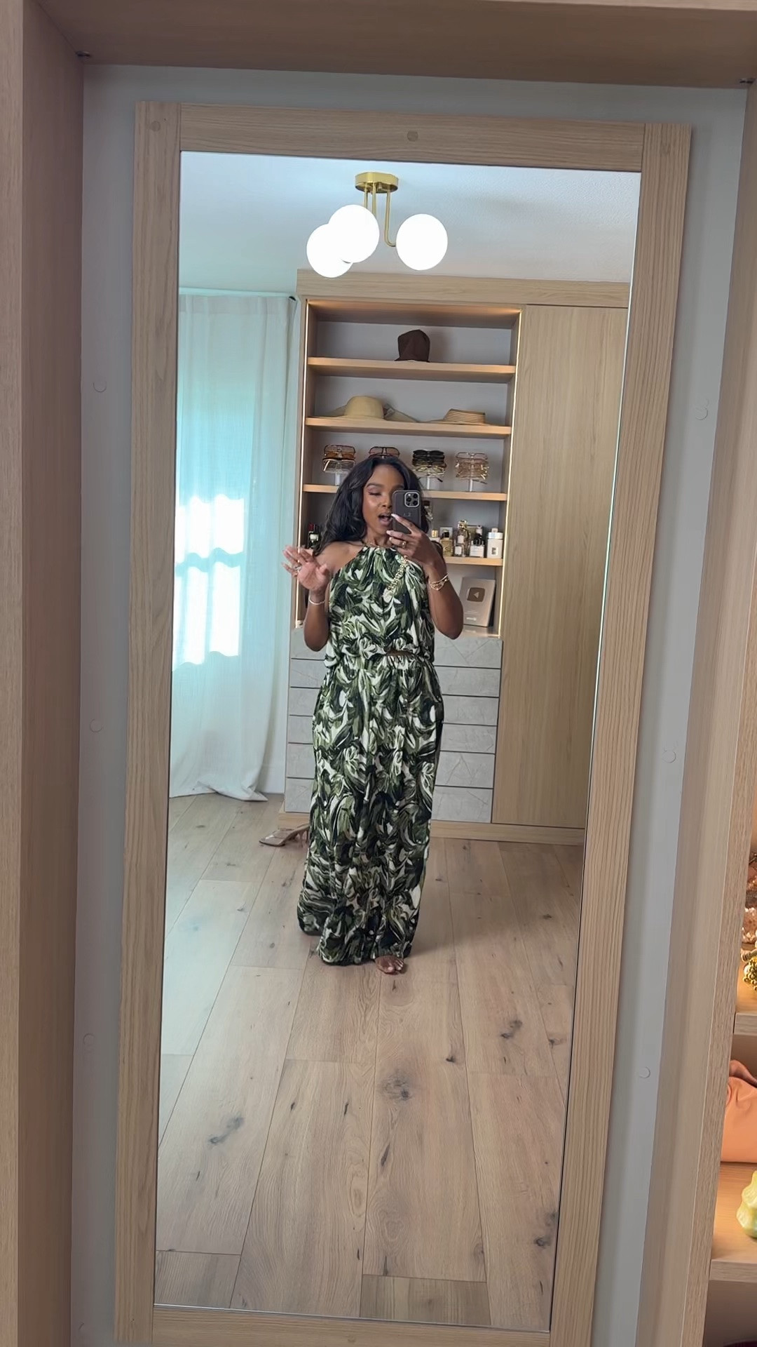 Hi babes! 💚

This flowy printed maxi dress is such a statement piece for spring and summer. The halter neckline mixed with the bold green print gives effortless vacation energy while still feeling elegant and elevated.

I love dresses like this because they’re lightweight, comfortable, and instantly make you look dressed up with almost no styling needed. Just add simple sandals and gold jewelry and you’re done.

Perfect for:
Vacation dinners
Resort wear
Summer parties
Brunch
Beachside dinners

📏 Measurements:
5’4” | 140 lbs | 36D | 27 | 40
Wearing size Small

Everything is linked below ✨

xx Kira | IG: KirasFashionFinds

#LTKVacationStyle #LTKHoliday #LTKDressStyle