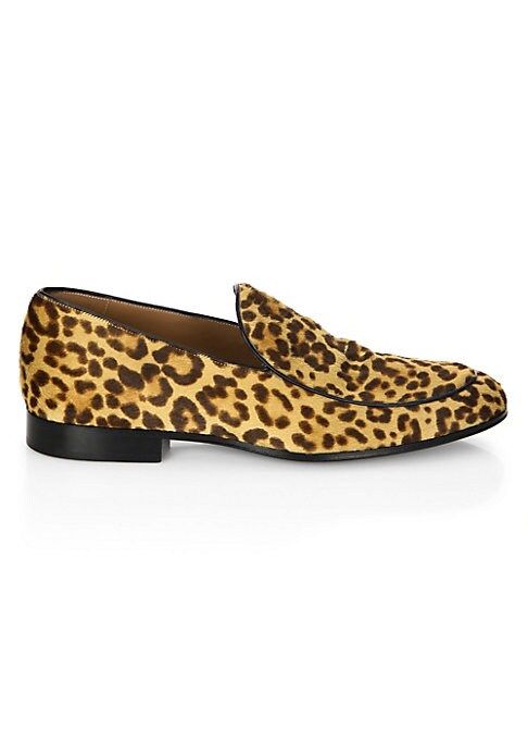 Leopard Print Leather Loafers | Saks Fifth Avenue