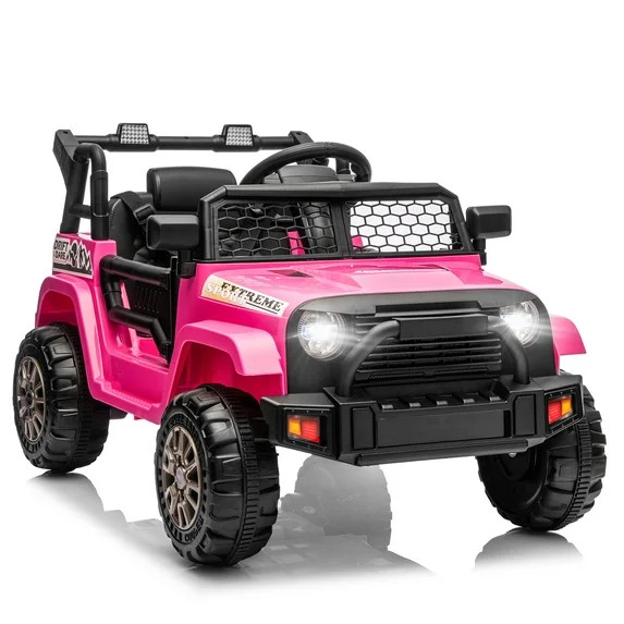 +3View allHero image 0 of Ktaxon 12V Kids Electric Ride on Car, Battery Powered Ride on Toys Truc... | Walmart (US)