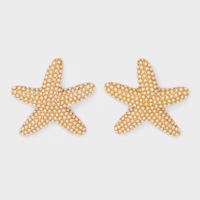Post Starfish Stud Earrings - A New Day™ Gold | Target