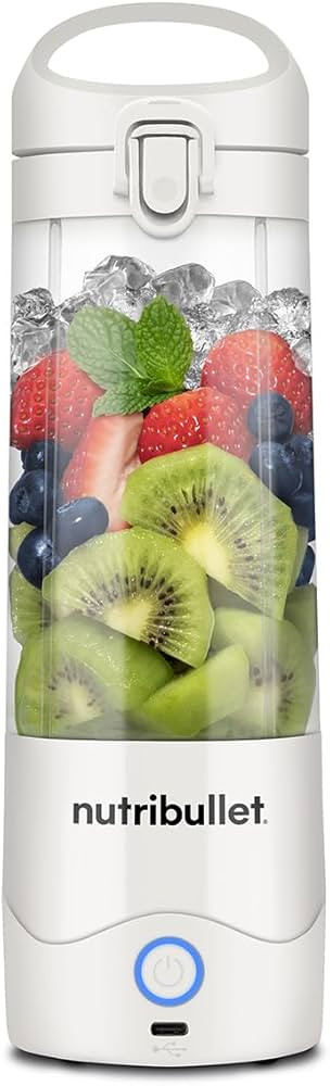 nutribullet Portable Blender in White - Powerful Extractor Blade, 475ml Cup, To-Go Lid, USB-C Cha... | Amazon (UK)