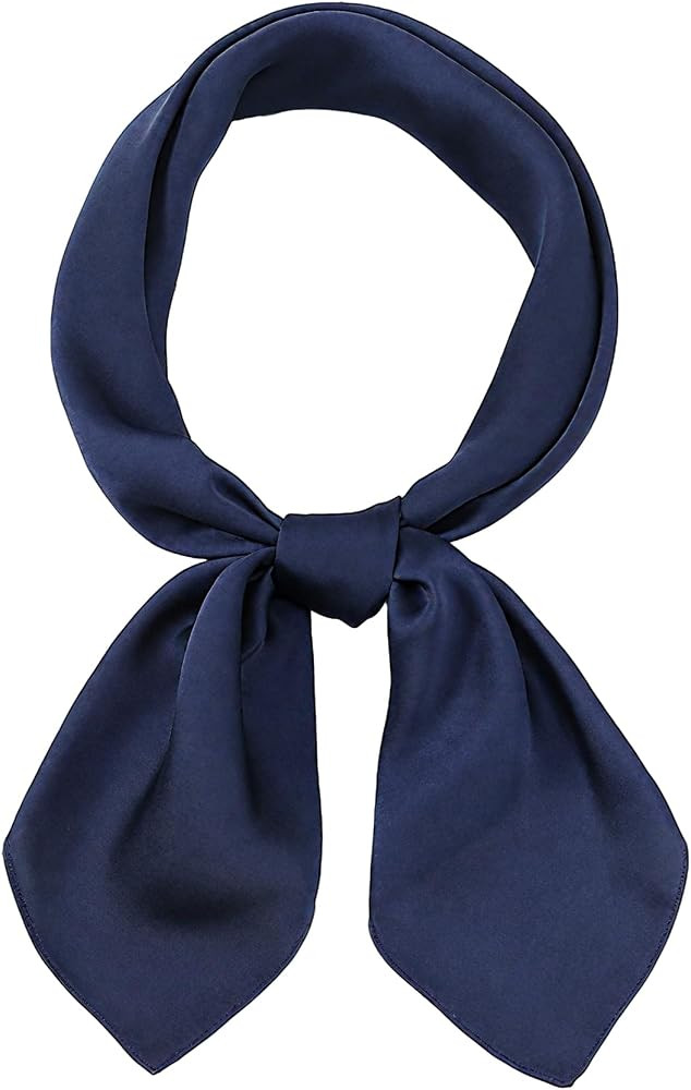 Neck Scarf, Solid Color Satin scarves,fashion Handbag Hair Ribbons, neck carr\u00e9, 50s Retro He... | Amazon (US)