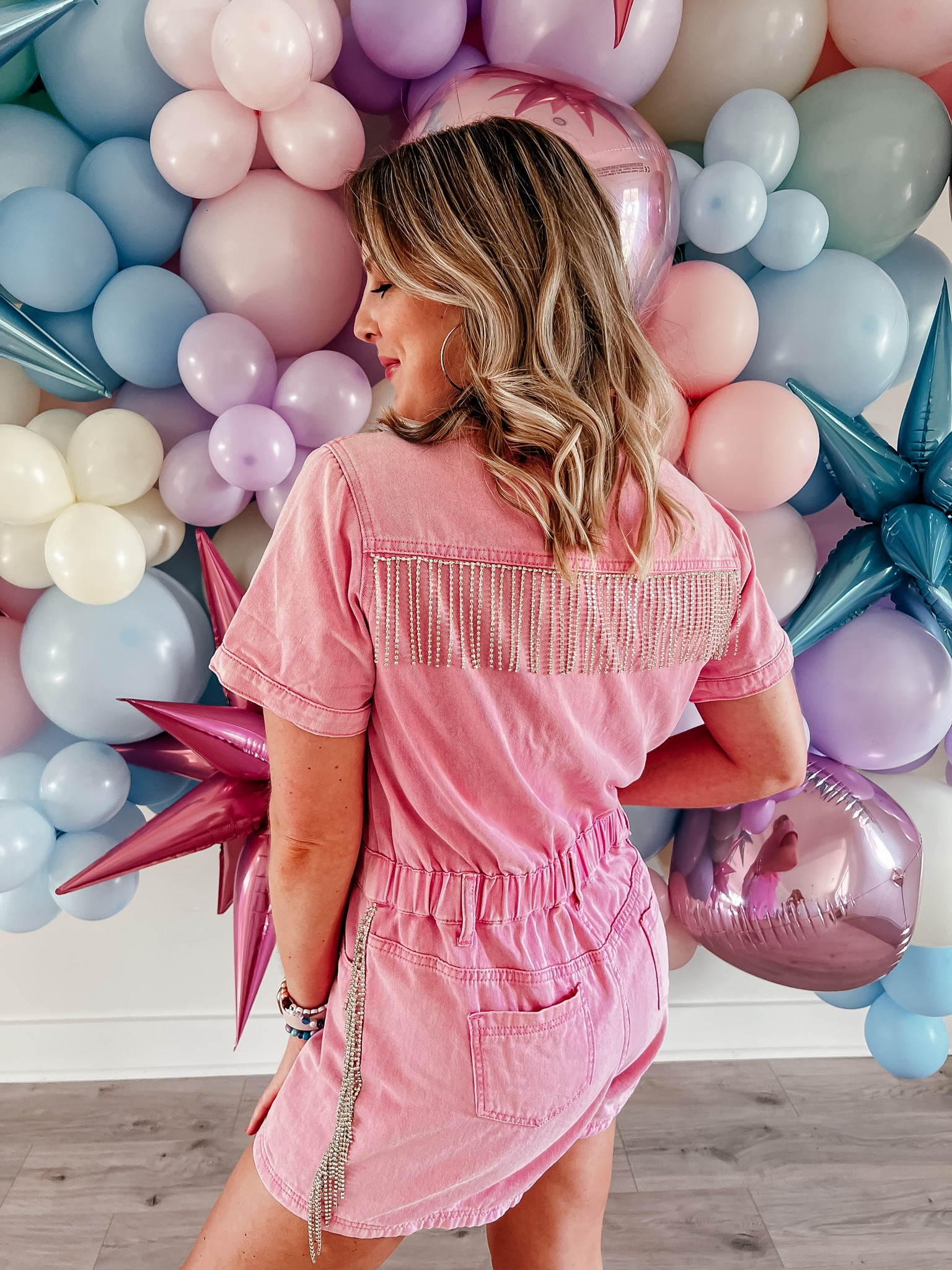 Concert outfit for the Taylor Swift ERAS tour!! Rhinestone fringe romper from a local boutique. Sized up one size for best fit  

#LTKstyletip #LTKunder100 #LTKFind