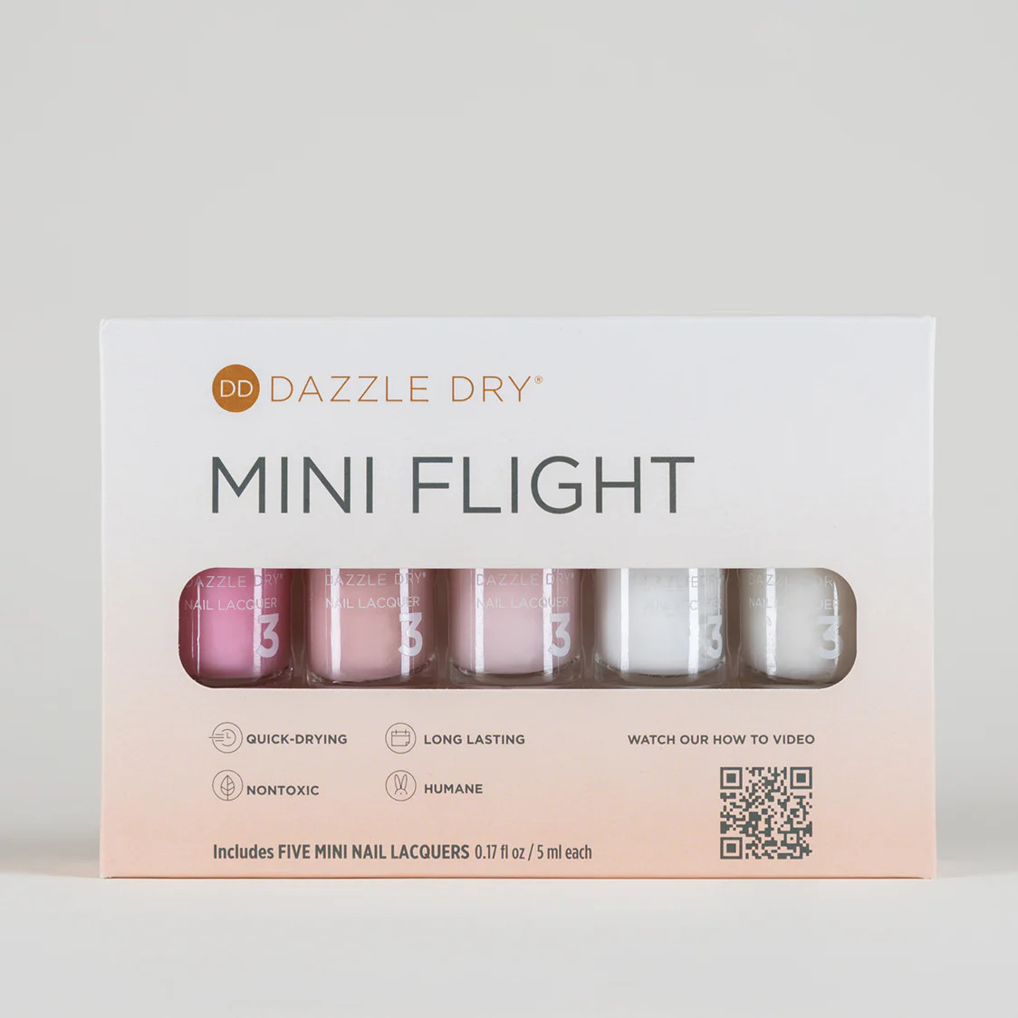 French Manicure Mini Flight Nail Polish Set | Dazzle Dry | Dazzle Dry