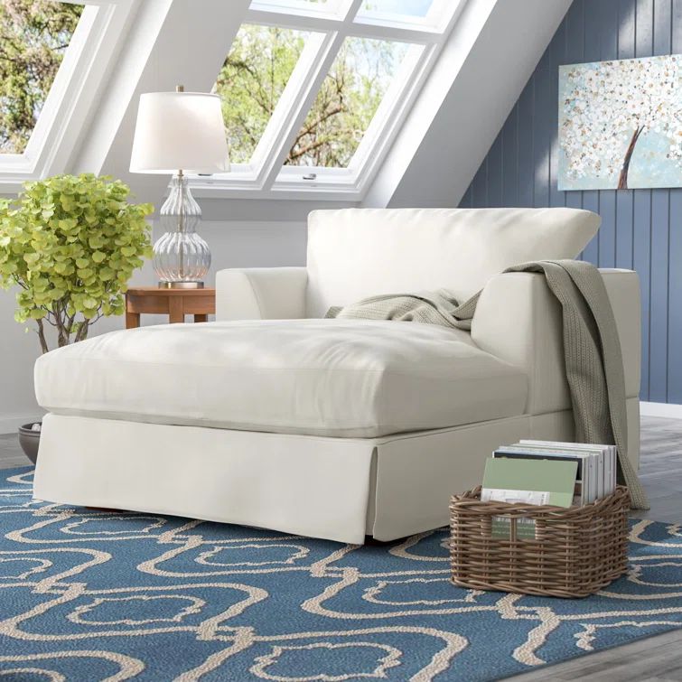 Theron Slipcovered Chaise Lounge | Wayfair North America