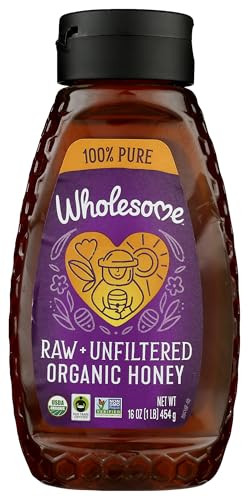 Wholesome Sweeteners 16-Ounce Organic Honey Bottle, 100% Pure, Fair Trade Certified, Non GMO Project Verified & Gluten Free, 1 Pack | Amazon (US)