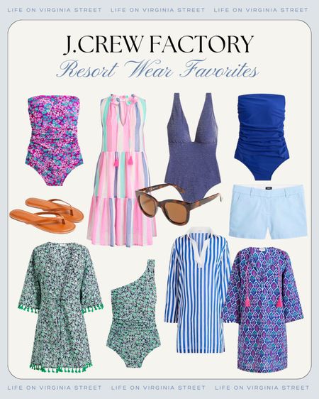 Loving these cute new resort wear finds from J Crew Factory! Includes the cutest swim coverups, striped tunic, chino shorts, swimsuits, one shoulder bathing suit, leather flip flops, sunglasses and more! And they’re all of sale today!
.
#ltkswim #ltktravel #ltkover40 #ltkfindsunder50 #ltkfindsunder100 #ltkstyletip #ltkmidsize #ltkseasonal #ltkshoecrush

#LTKSeasonal #LTKover40 #LTKsalealert