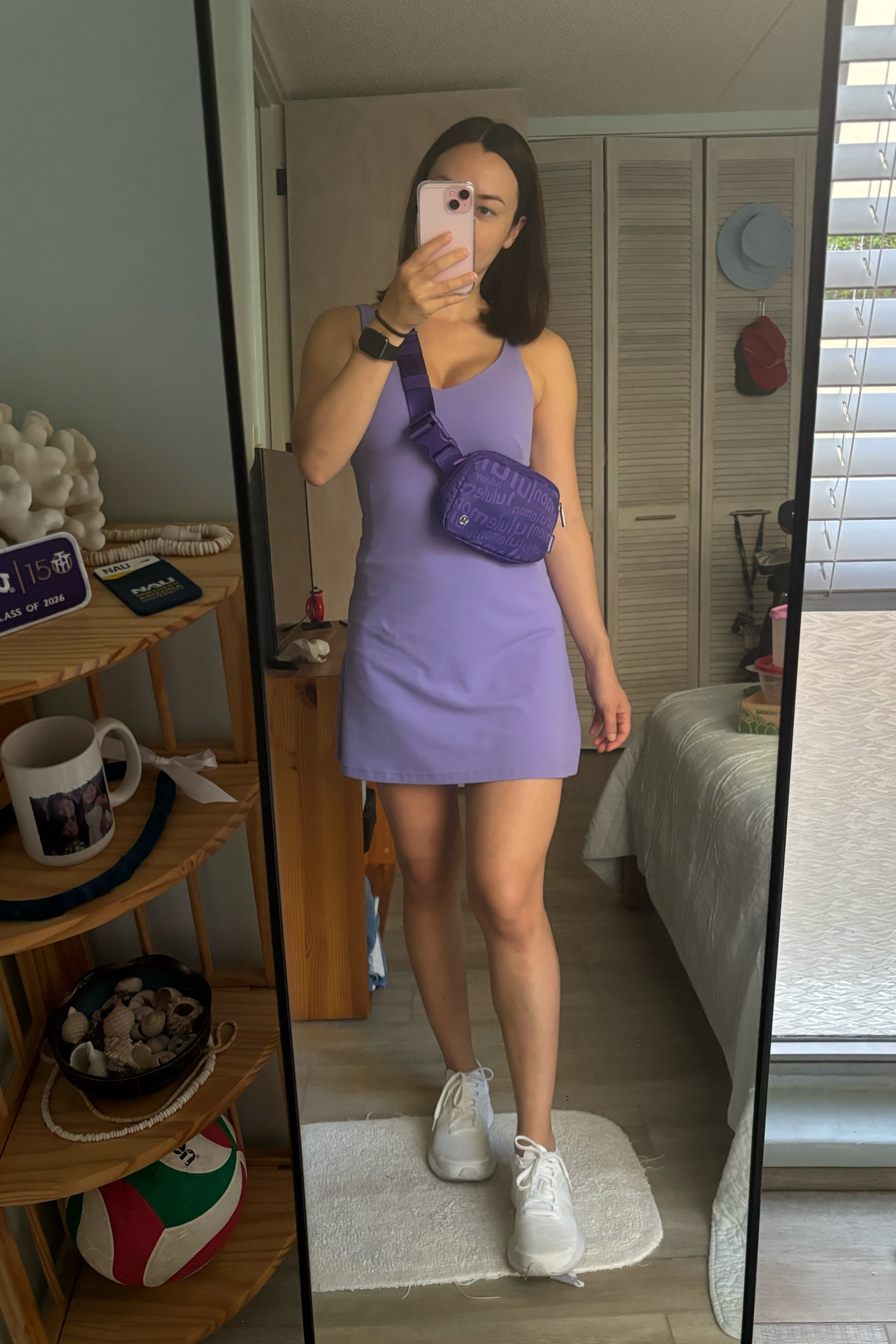 Sporty Athleisure Style Dress from lululemon.

Styled with my Everywhere Belt Bag. This is the perfect Sunday outfit to run errands, go to brunch with friends, and walk my dog. 

This dress has built in shorts and would be perfect when you want to look cute and play pickle ball, tennis, or golf.

#LTKfitness #LTKSeasonal #LTKstyletip