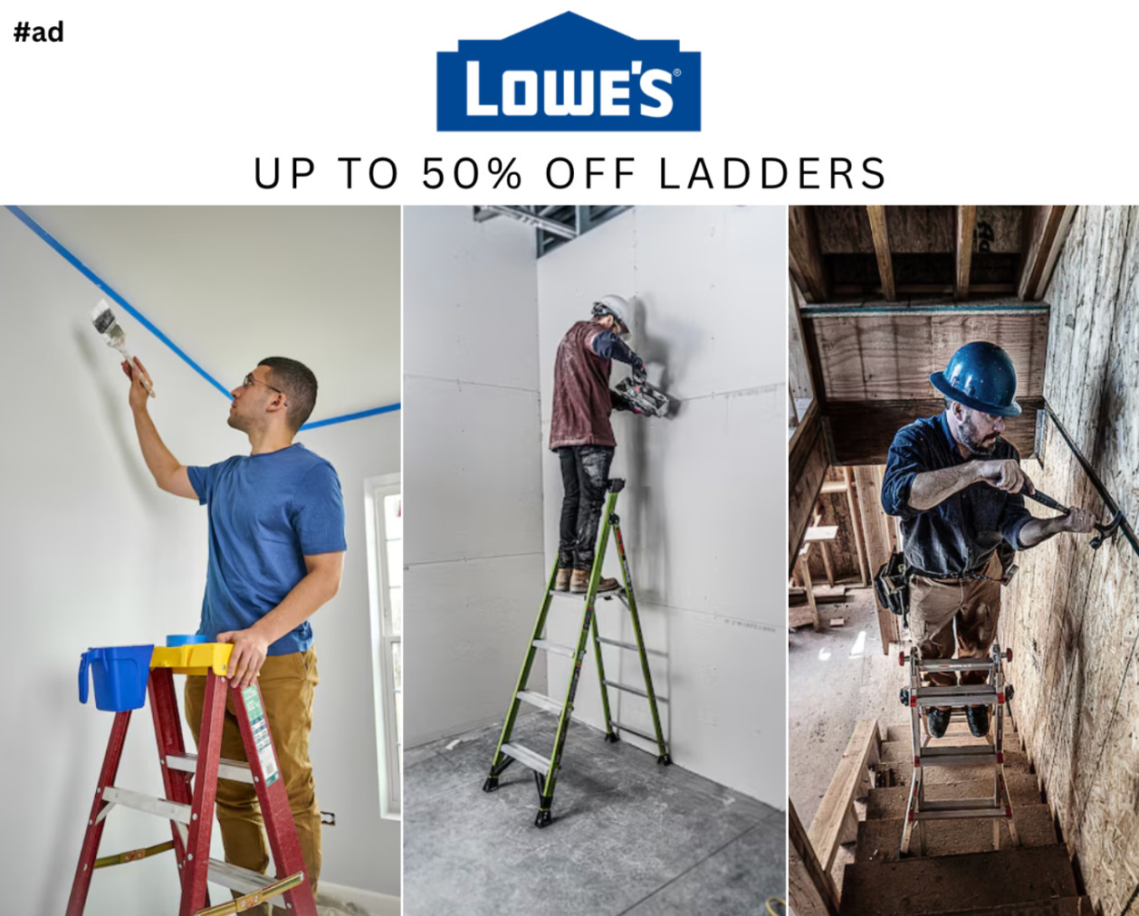 #ad PSA for my fellow holiday decorators: if you’ve ever risked your life balancing on a chair to hang lights… it’s just might be time for an upgrade 😅
Lowe’s Early Black Friday Deals have ladders up to half off! Perfect for hanging wreaths, putting up lights, or rescuing that crooked star on the top of the tree!
Make it easier (and safer!) to make your home shine this season  
@loweshomeimprovement  #lowespartner 
 

 