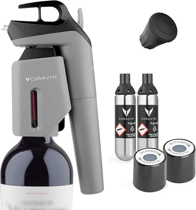 Coravin Timeless Three Plus Wine Preservation System - By-the-Glass Wine Saver - With 2 Pure Argon G | Amazon (US)