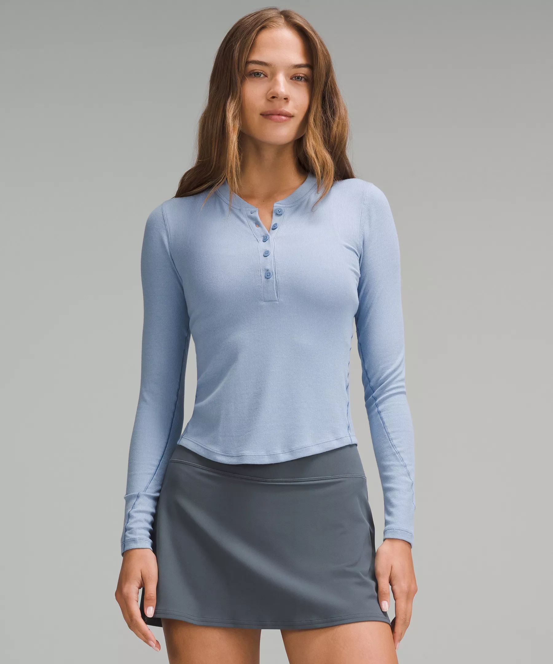 Hold Tight Long-Sleeve Henley | Women's Long Sleeve Shirts | lululemon | Lululemon (US)