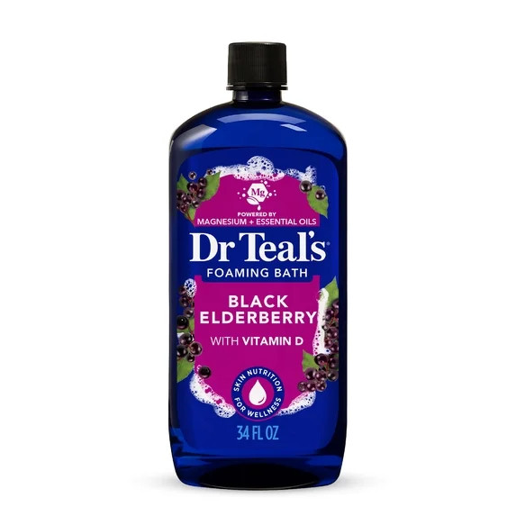 Dr Teal’s Black Elderberry Foaming Bath, 34 fl.oz. | Walmart (US)