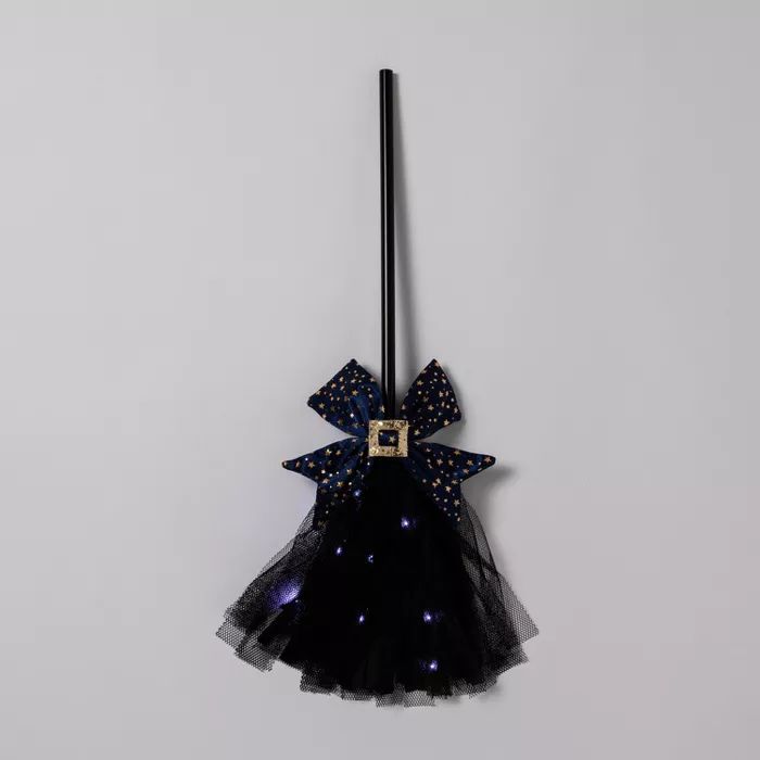 Kids&#39; Witch Broom Black Halloween Costume Hand Held Prop - Hyde &#38; EEK! Boutique&#8482; | Target