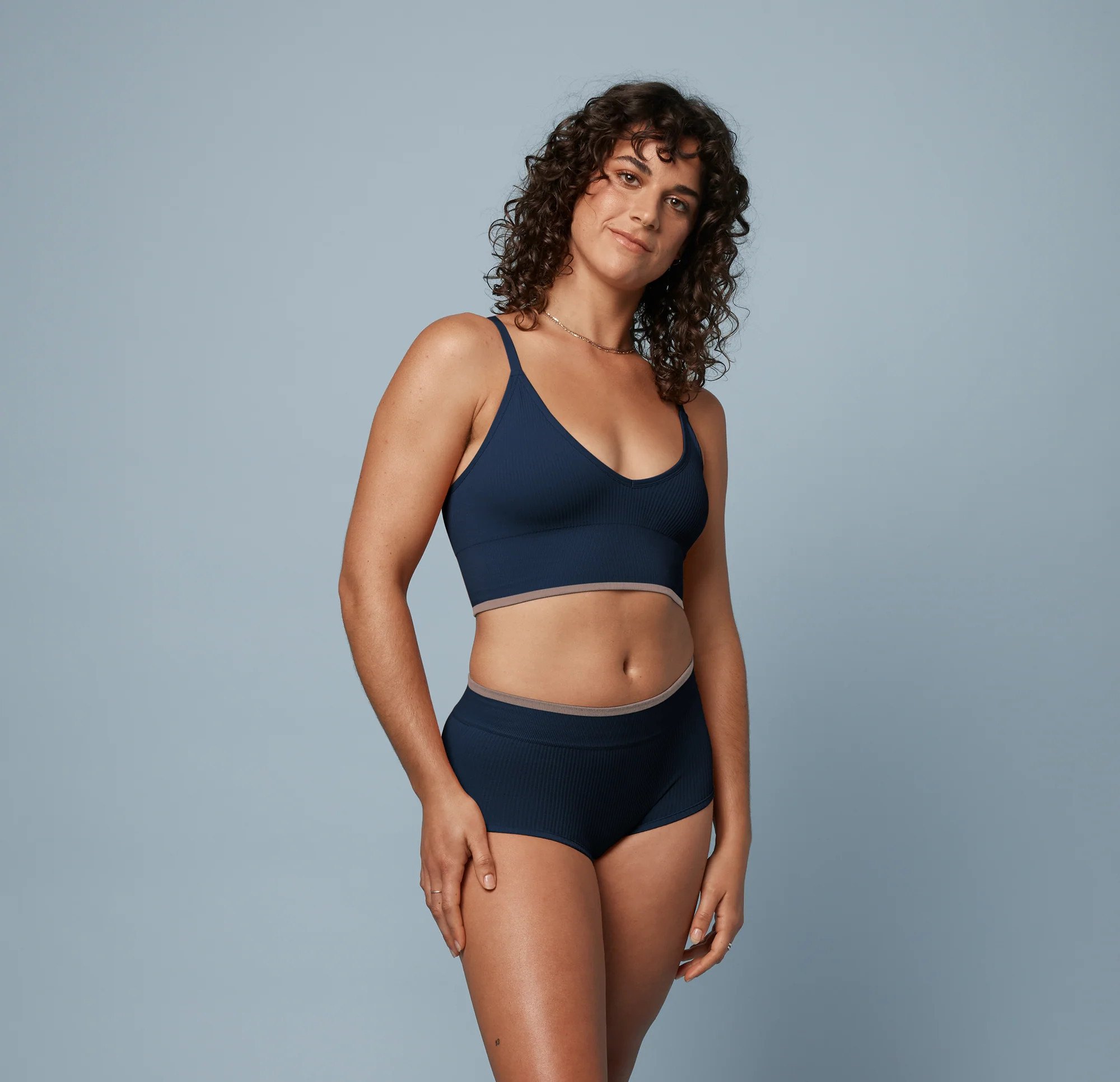 Lounge Rib Triangle Bralette | Harper Wilde