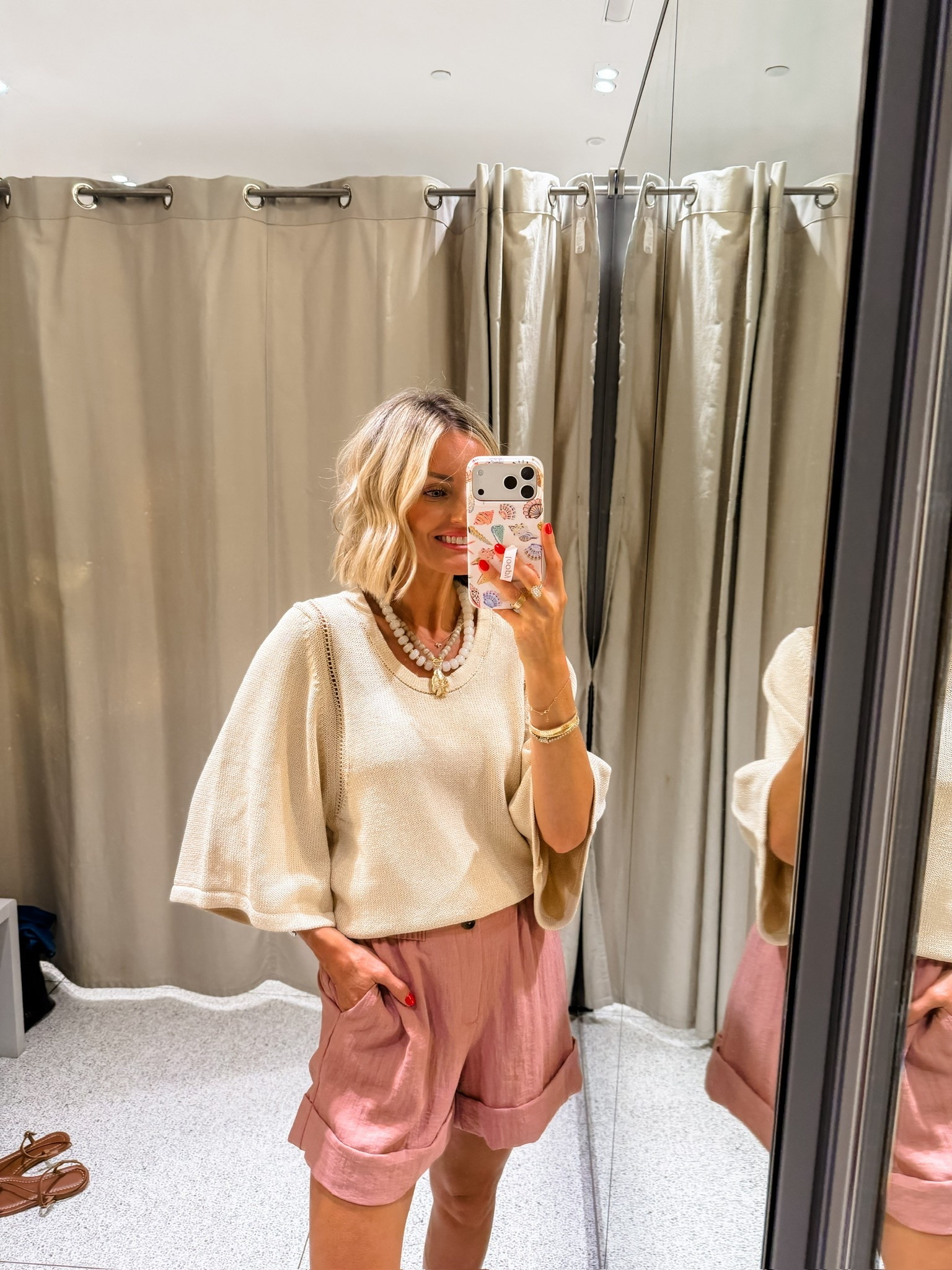 The sleeves on this top are such a moment 😍👏🏼 I love the eyelet detailing too! Wearing S-M in the top & XS in the shorts.

Loverly Grey, Zara, summer fashion, summer outfit ideas

#LTKSeasonal #LTKootd