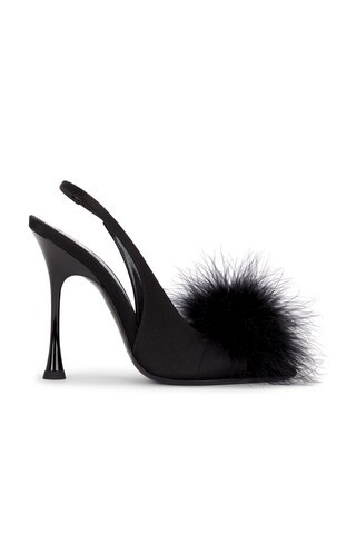 Saint Laurent Lydia Slingback Sandal in Nero - Black. Size 36.5 (also in 37.5). | FWRD 