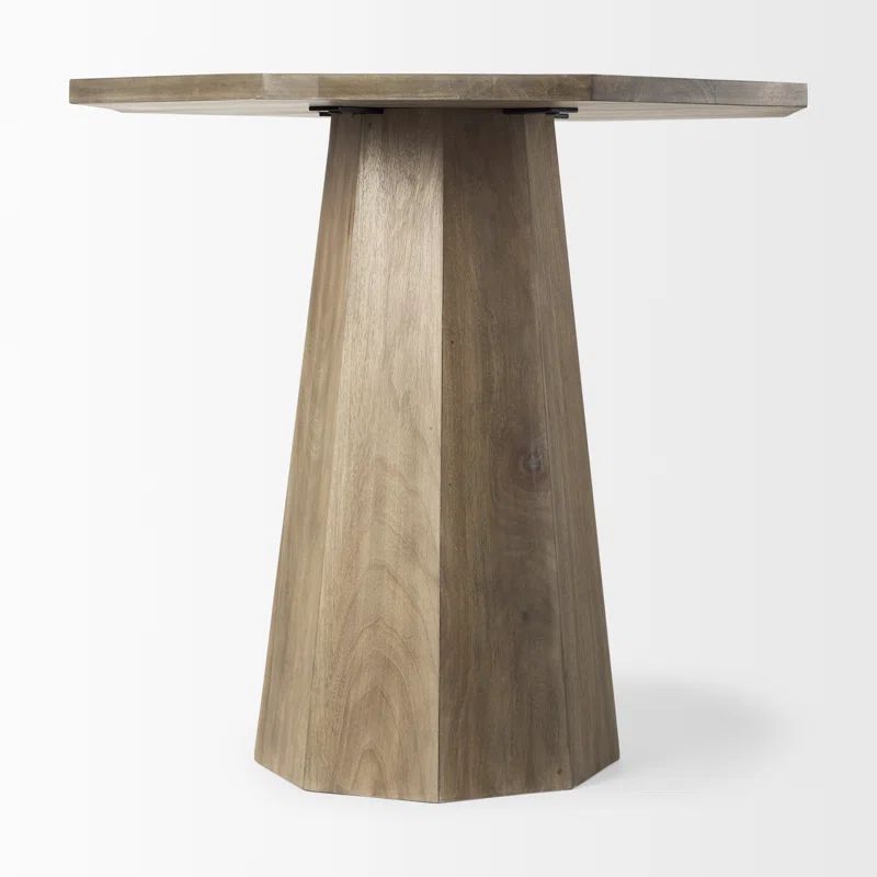 Blockton Solid Wood Top Pedestal End Table | Wayfair North America