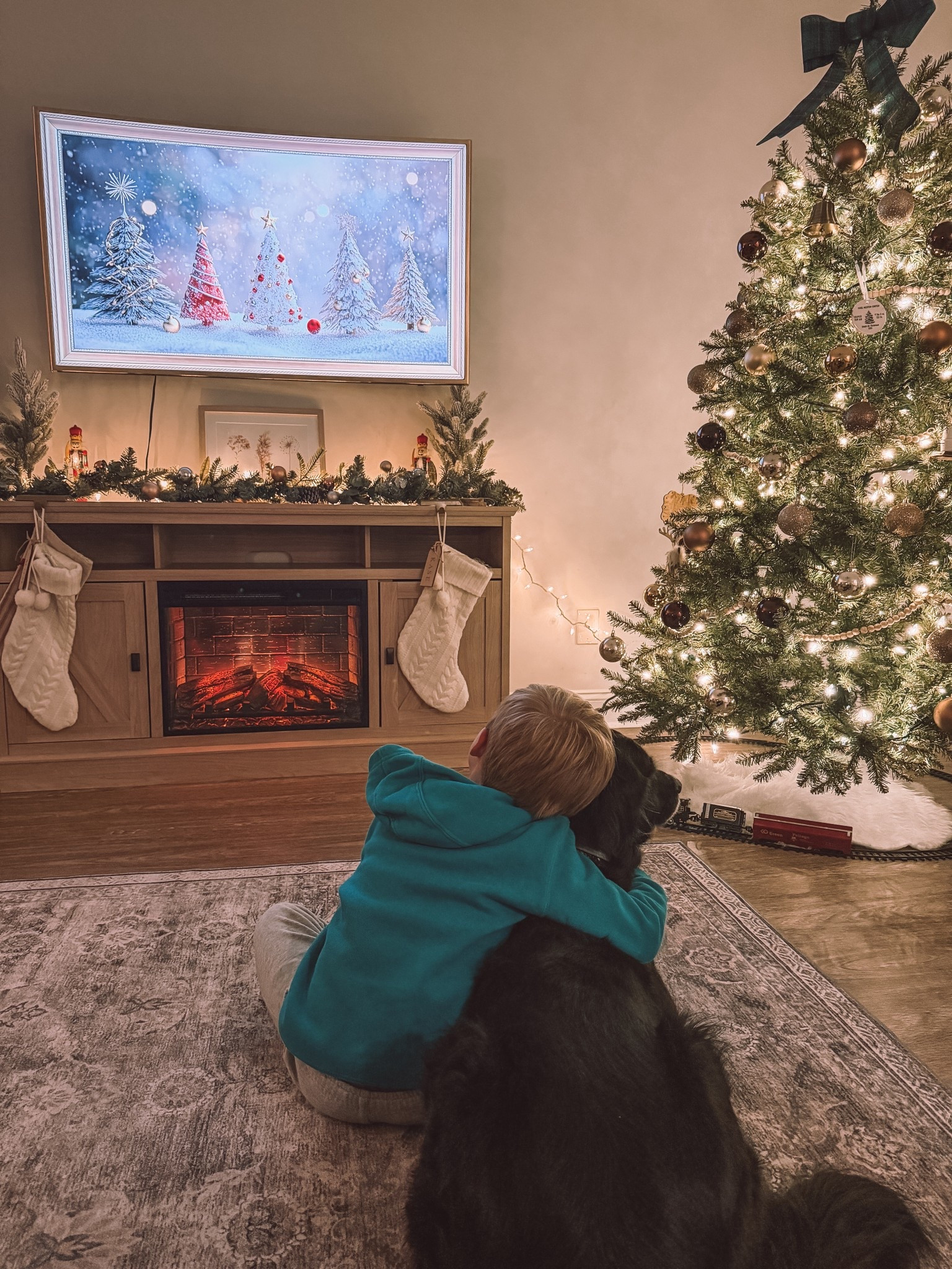 favorite Christmas view🎄🔥

christmas tree | christmas | christmas decor | christmas aesthetic | christmas train | train for christmas tree | gold christmas decor | affordable christmas decor | walmart | amazon | cozy view | winter cozy  | tv fireplace | christmas fireplace | boys best friend | frame tv 

#LTKSeasonal #LTKHoliday #LTKGiftGuide