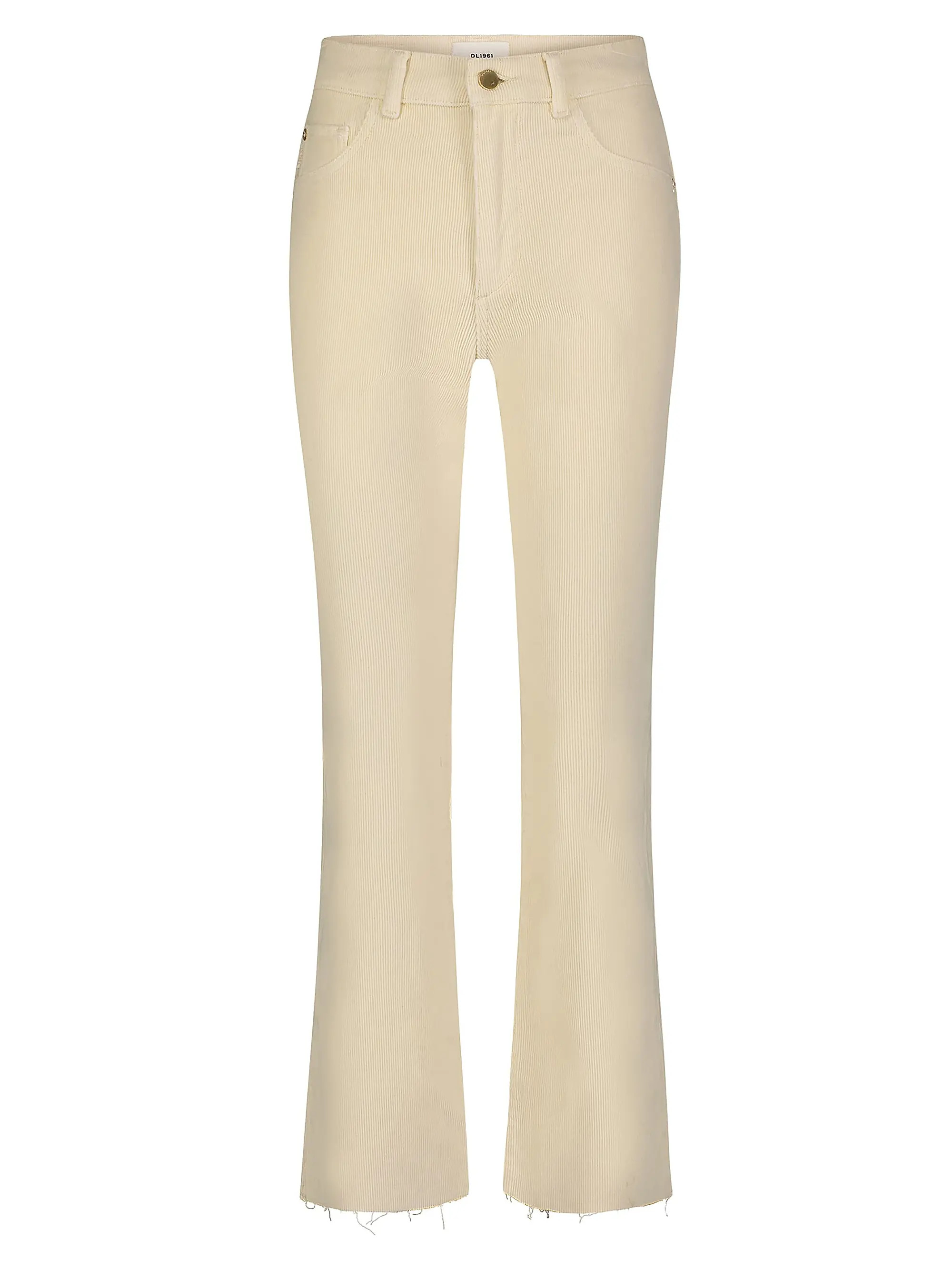 Bridget Bootcut High Rise Instasculpt Corduroy Crop Jeans | Saks Fifth Avenue