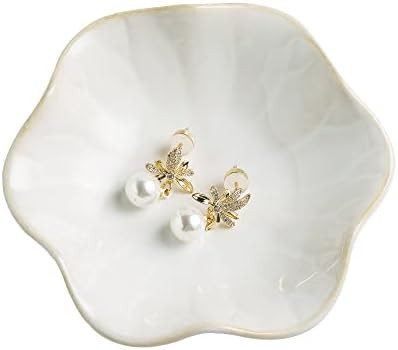 Jewelry Dish Tray, Ring Dish, Ceramic Trinket Tray, Key Bowl, Decorative Plate, for Friends Siste... | Amazon (US)