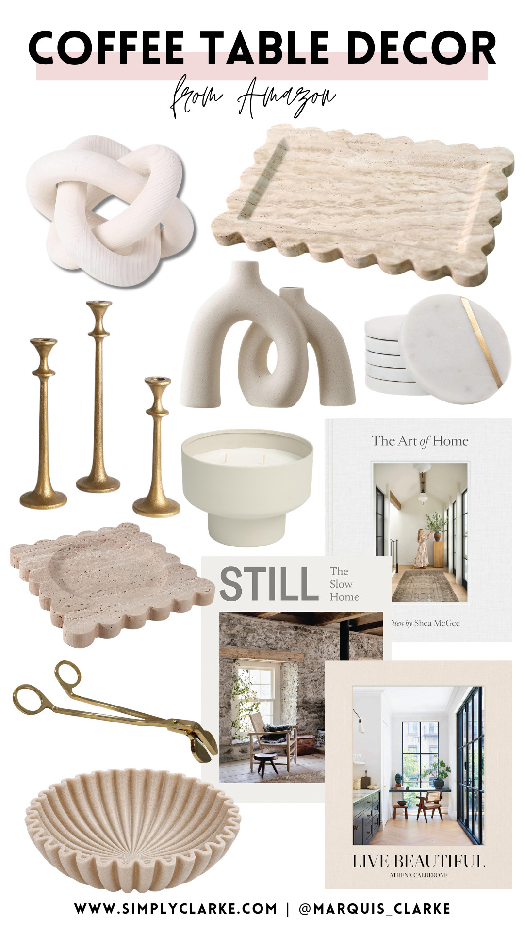Neutral textures, pretty books, sculptural accents, and those little statement pieces that pull your whole living room together. Easy refresh without a full makeover!  

 #LTKSeasonal #LTKHome #LTKSaleAlert