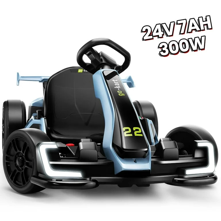 VIBESPARK Drift Go Kart, 24V Electric Go Kart Car with Adjustable Seat, Ride on Toys for Kids 6-1... | Walmart (US)