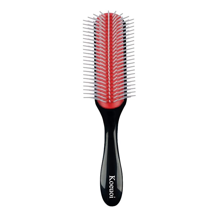 Classic Styling Curly Hair Brush. 9 Row Black Brush for Detangling, Separating, Shaping. For Wome... | Amazon (US)